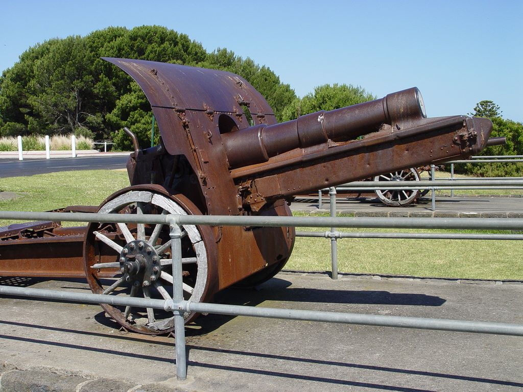 150mm Howitzer captured by 15th Australian Infantry Brigade in France